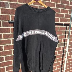 FTP Spell Out Knit Sweater "Black"